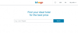 Trivag example - one of the best travel websites